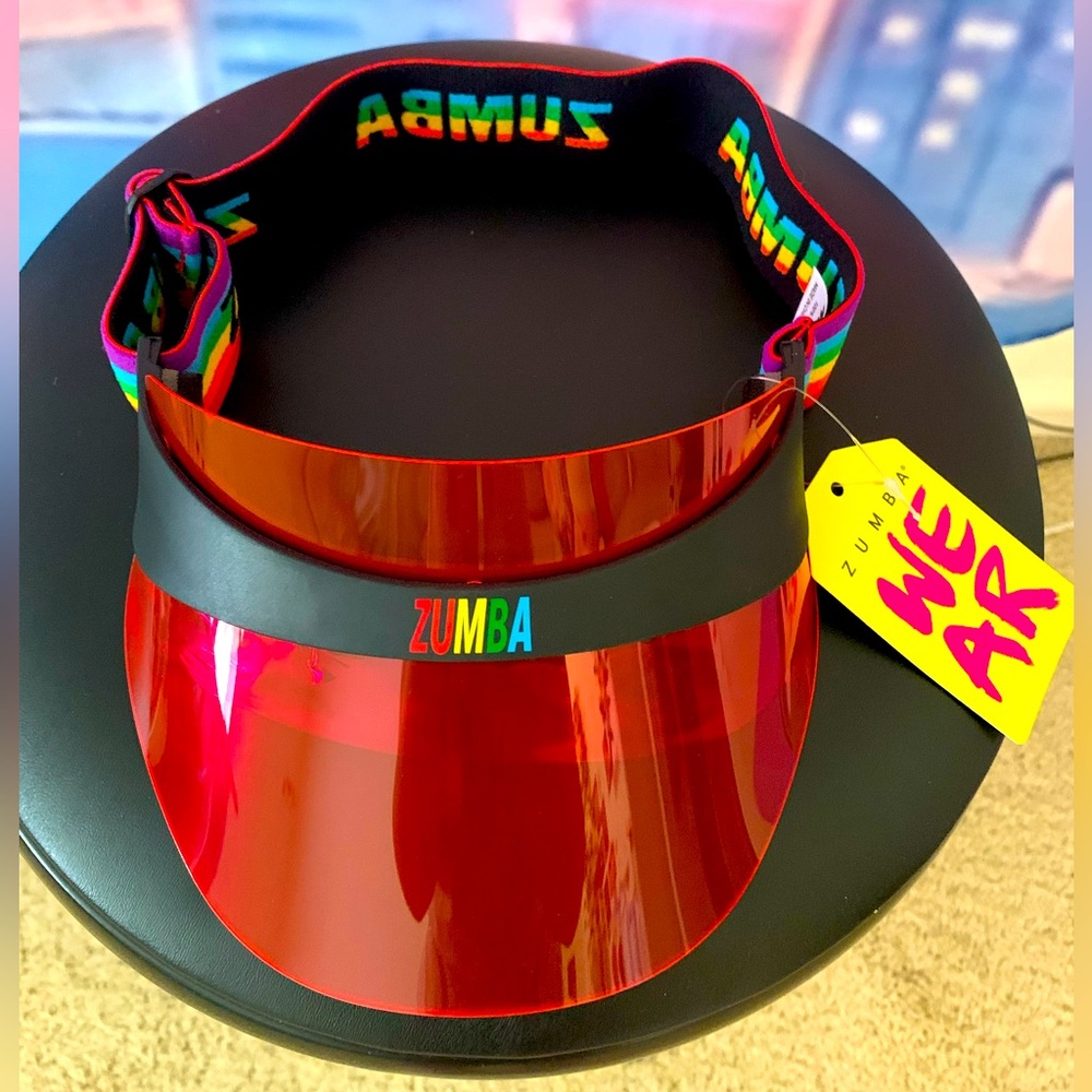 Zumba rainbow visor! ☀️ 💃🏽 (No tags)